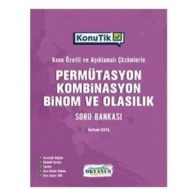 Okyanus Yayınları TYT Konutik Permütasyon Kombinasyon Binom ve Olasılık Soru Bankası