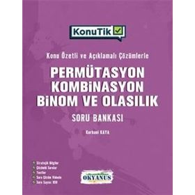 Okyanus Yayınları TYT Konutik Permütasyon Kombinasyon Binom ve Olasılık Soru Bankası