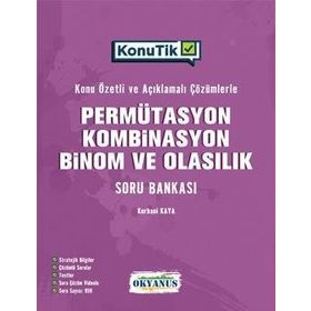 Okyanus Yayınları TYT Konutik Permütasyon Kombinasyon Binom ve Olasılık Soru Bankası