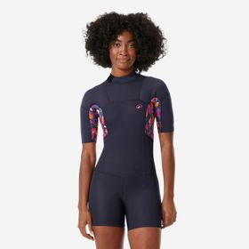 Olaian 1.5 mm - 500 Kadın Kısa Kollu Neopren Shorty