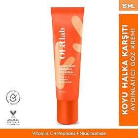 Olalab Torbalanma Koyu Halka Karşıtı Aydınlatıcı Vitamin C & Peptit 15 ml Göz Kremi