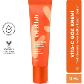Olalab Torbalanma Koyu Halka Karşıtı Aydınlatıcı Vitamin C & Peptit 15 ml Göz Kremi
