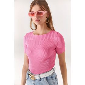 Olalook BLZ-19002226 Şeker Pembe Kadın Bluz