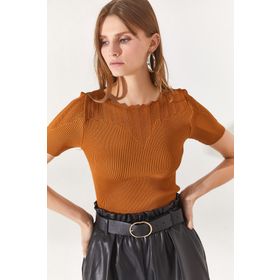 Olalook BLZ-19002226 Tarçın Kadın Bluz