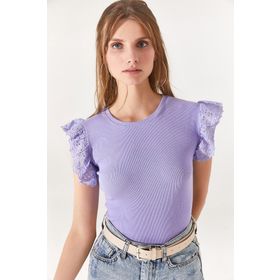 Olalook BLZ-19002254 Lila Kadın Bluz