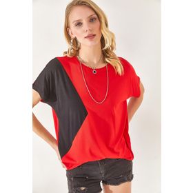 Olalook BLZ-19002283 Kırmızı Kadın Bluz