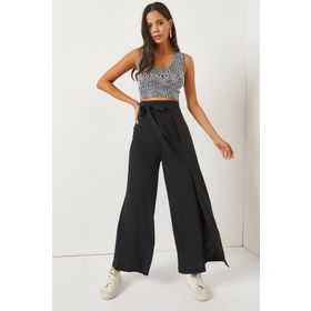 Olalook PNT-19000199 Siyah Kadın Pantolon