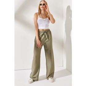 Olalook PNT-19000219 Haki Kadın Pantolon
