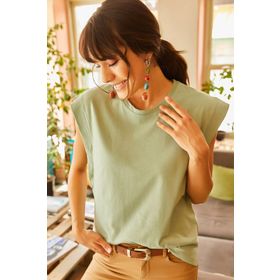 Olalook TSH-19000330 Mint Kadın T-shirt