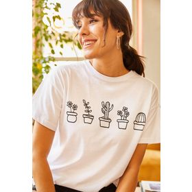 Olalook TSH-19000349 Beyaz Kadın Bluz