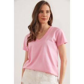 Olalook TSH-19000396 Şeker Pembe Kadın T-Shirt