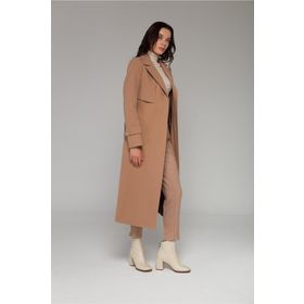 Olcay 3771 Camel Pelerin Apolet Detaylı Kadın Kaban