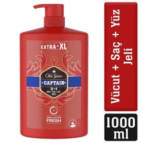 Old Spice 1000 ML Captain Erkekler İçin Duş Jeli ve Şampuan