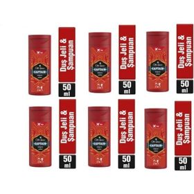 Old Spice 2 si 1 Arada Captain 6x50 ml Duş Jeli ve Şampuan