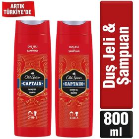 Old Spice Captain 2x400 ml Duş Jeli