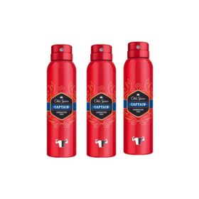 Old Spice Captain 3x150 ml Sprey Deodorant