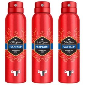 Old Spice Captain 3x150 ml Sprey Deodorant