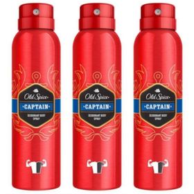 Old Spice Captain 3x150 ml Sprey Deodorant