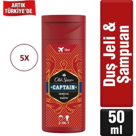 Old Spice Captain 5x50 ml Duş Jeli
