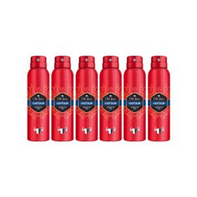 Old Spice Captain 6x150 ml Sprey Deodorant