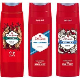 Old Spice Wolfthorn 3x400 ml Duş Jeli