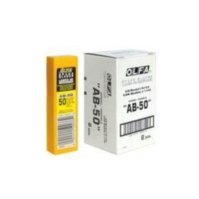 Olfa AB-50 50'li Standart Dar Maket Bıçağı Yedeği