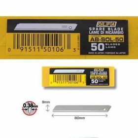 Olfa AB-SOL-50 50'li Standart Tek Gövdeli Kırımsız Dar Maket Bıçağı Yedeği