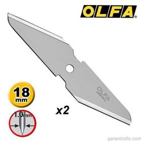 Olfa CKB-1 2'li Çift Yönlü Maket Bıçağı Yedeği