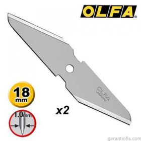 Olfa CKB-1 2'li Çift Yönlü Maket Bıçağı Yedeği