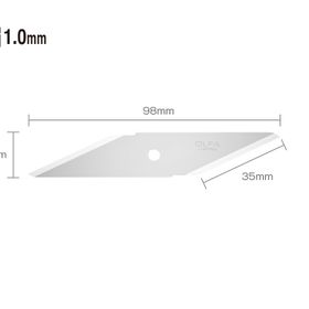 Olfa CKB-1 2'li Çift Yönlü Maket Bıçağı Yedeği