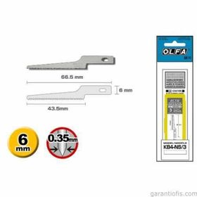 Olfa KB4-NS/3 3'lü Maket Bıçağı Yedeği