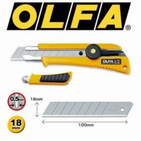 Olfa L-2 Çok Amaçlı Kaymaz Kauçuk Saplı Geniş Maket Bıçağı