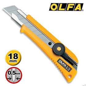 Olfa L-2 Çok Amaçlı Kaymaz Kauçuk Saplı Geniş Maket Bıçağı