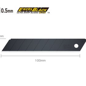 Olfa LBB-50 50'li Extra Keskinleştirilmiş Excel Black Serisi Maket Bıçağı Yedeği