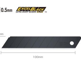 Olfa LBB-50 50'li Extra Keskinleştirilmiş Excel Black Serisi Maket Bıçağı Yedeği