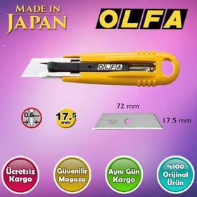 Olfa SK-4 Otomatik Kapanan Emniyetli Maket Bıçağı