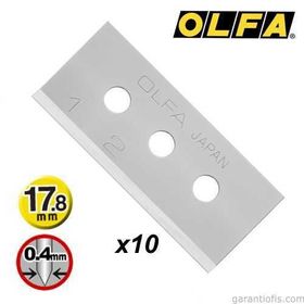 Olfa SKB-10/10B 10'lu Çift Yönlü Emniyetli Maket Bıçağı Yedeği
