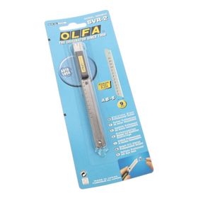 Olfa SVR-2 Çelik Gövdeli Otomatik Kilitli Dar Maket Bıçağı