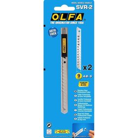 Olfa SVR-2 Otomatik Kilitlemeli Metal Gövdeli Dar Maket Bıçağı