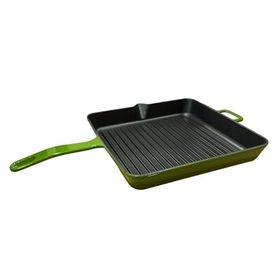 Olika Iron Yeşil 30x30 cm Döküm Kare Izgara Tava