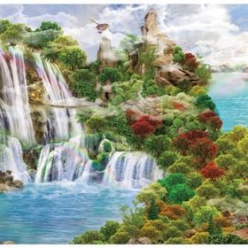 Olimpia 1000 Parça Şelale ve Güzel Manzara Puzzle
