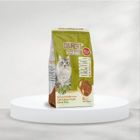 Oliva Cat Zeytin Çekirdeğinden Üretilen Aktif Karbonlu Doğal Tozsuz 8 lt Kedi Kumu