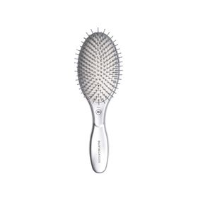 Olivia Garden Expert Care Curve Boar Nylon Bristles Gümüş Saç Fırçası