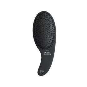 Olivia Garden Expert Care Curve Nylon Bristles Matt Black Fırça