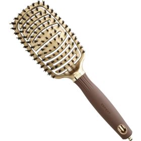 Olivia Garden Expert Care Flex Boar&Nylon Bristles Gold&Brown Saç Fırçası