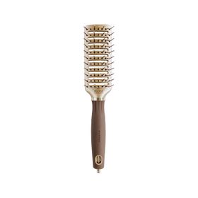 Olivia Garden Expert Style Vent Nylon Bristles Gold & Brown Fırça