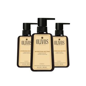 Olivos 3x500 ml Doğal Zeytinyağlı Mandalina Sıvı Sabun