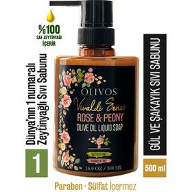 Olivos Vivaldi Serisi Gül Kokulu Zeytinyağlı 500 ml Sıvı Sabun