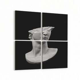 Olla 10003K4 3 Boyut Görsel Kare 4 Parça 65x65 cm Kanvas Tablo