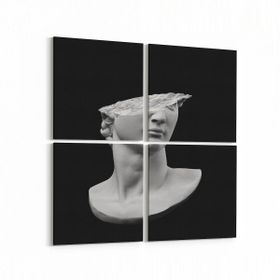 Olla 10003K4 3 Boyut Görsel Kare 4 Parça 65x65 cm Kanvas Tablo